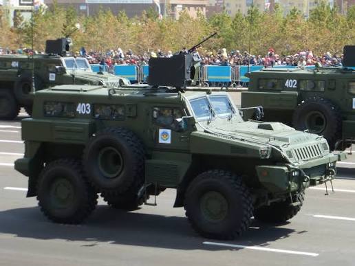 Бронемашины «Арлан» казахстанского производства